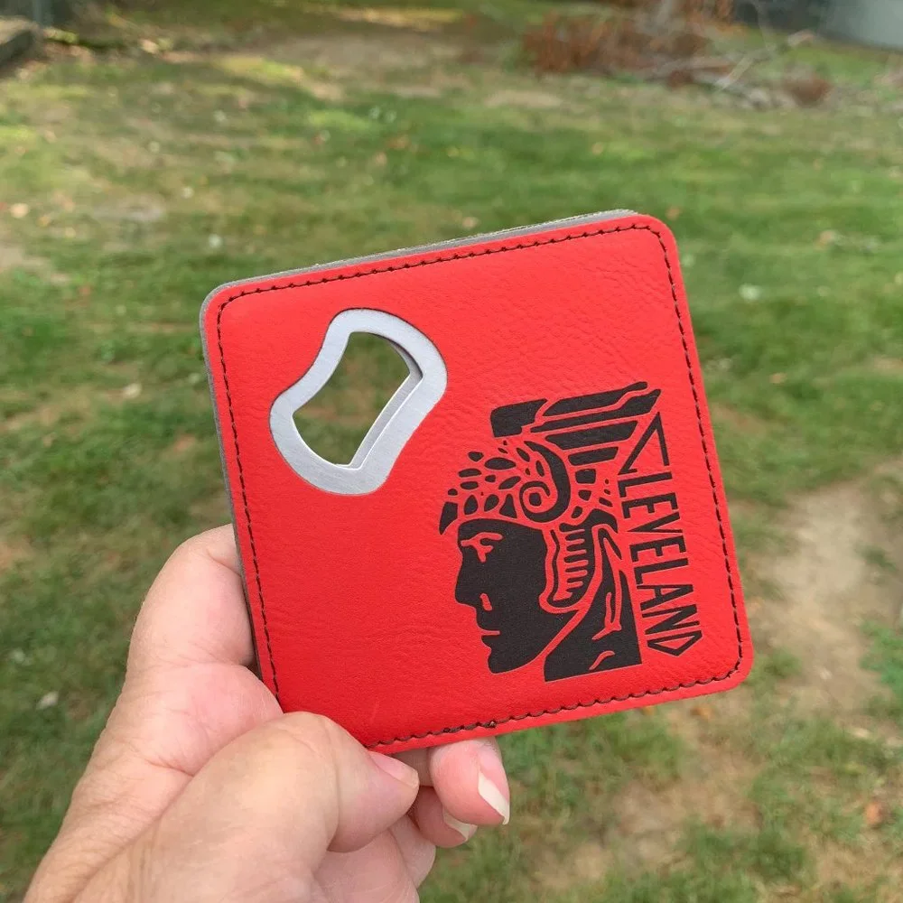 Cleveland Guardian Coaster Opener in Red